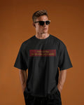 Black Red Flag graphic t-shirt front model view